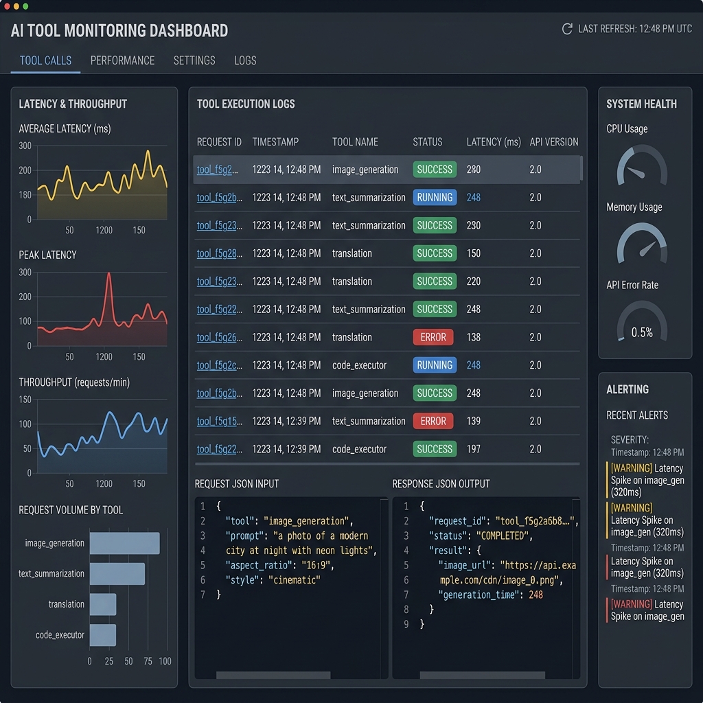 Tool Calling Dashboard